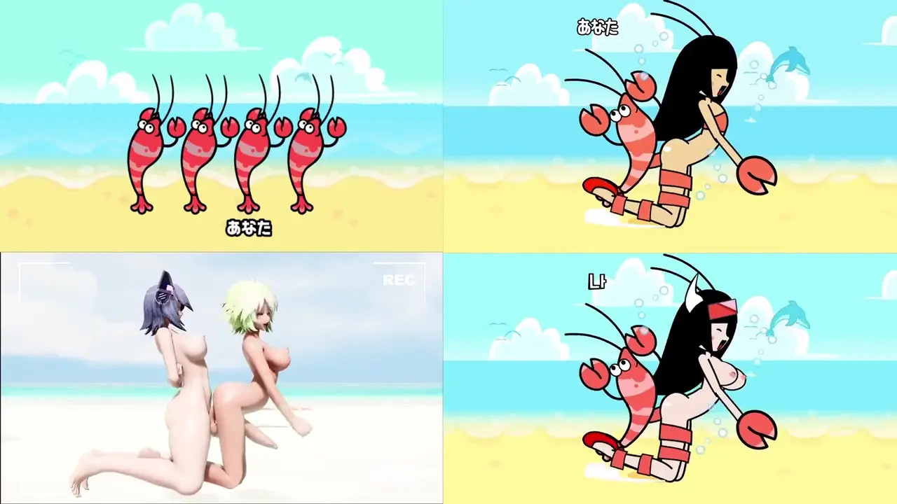 Fever X (minus8) Girl (rhythm Heaven Fever) Comparison 2d