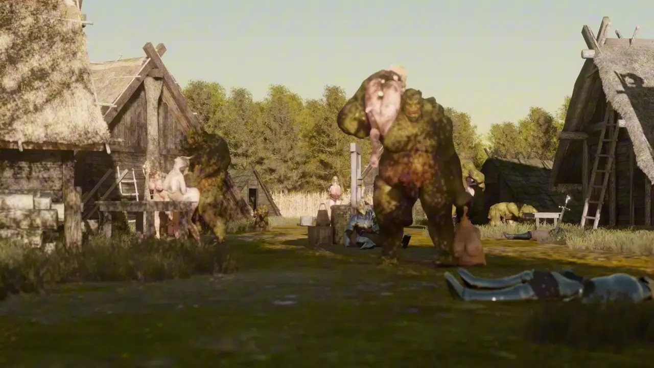 Goblins & Orc Human Village Raid [MangoMan][4K]