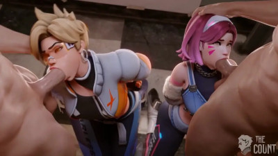 Tracer x Dva Base Public[TheCount] [edited] [extra dva] [4k 60fps]