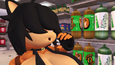 ana drinks the cum juice