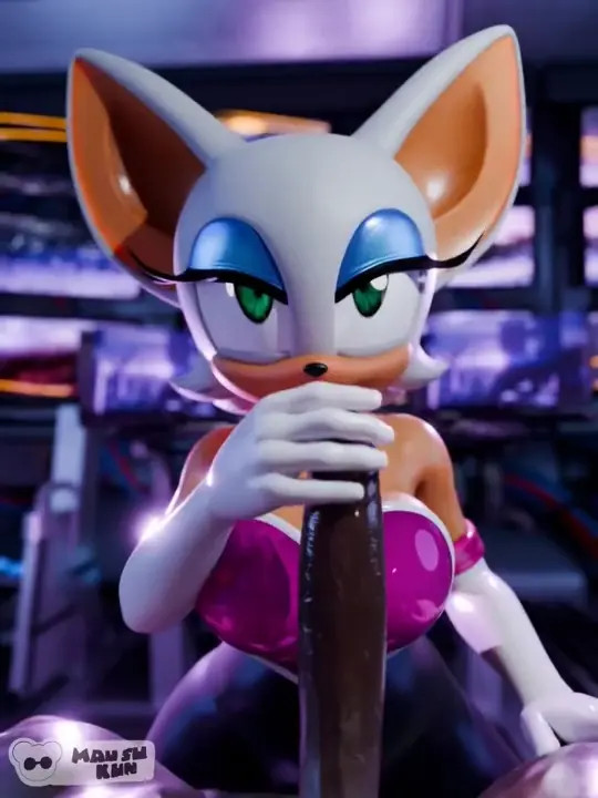 Rouge gives an enticing handjob