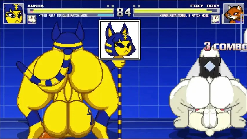 Hyper Futa Ankha and Toriel cum for 9 minutes straight