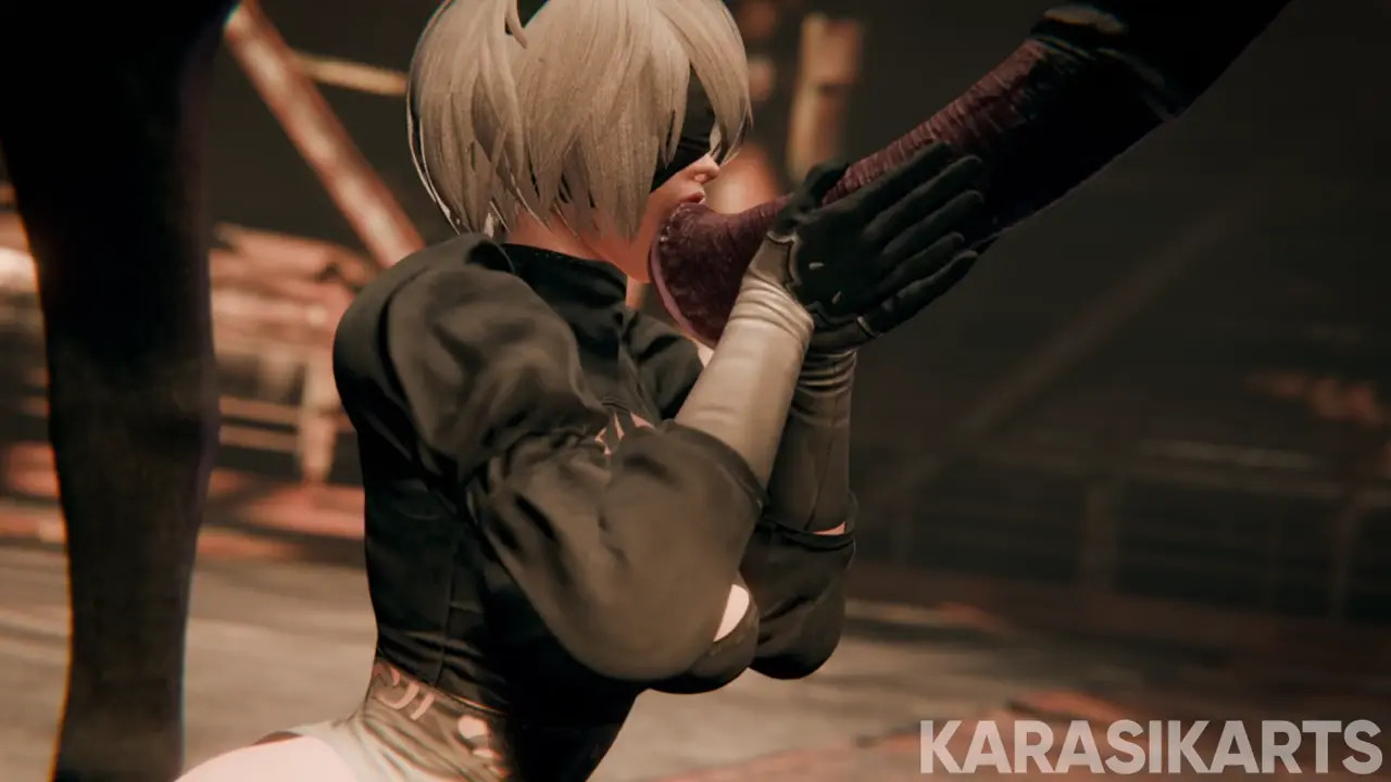 2B Horse Blowjob