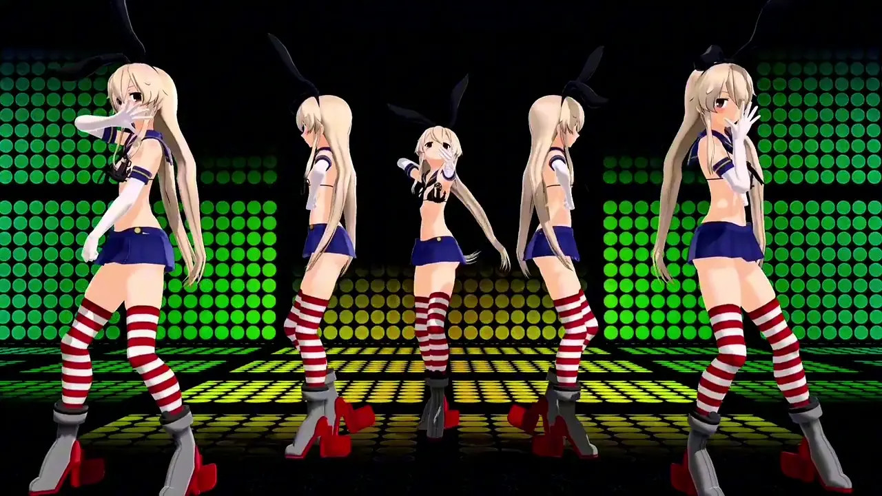 Shimakaze x5 - Carry Me Off [MMD R18] RubyMMD