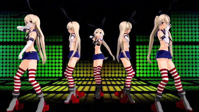 Shimakaze x5 - Carry Me Off [MMD R18] RubyMMD