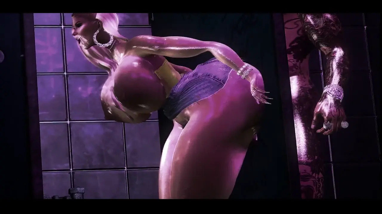 Busty blond enjoy gloryholed bbc