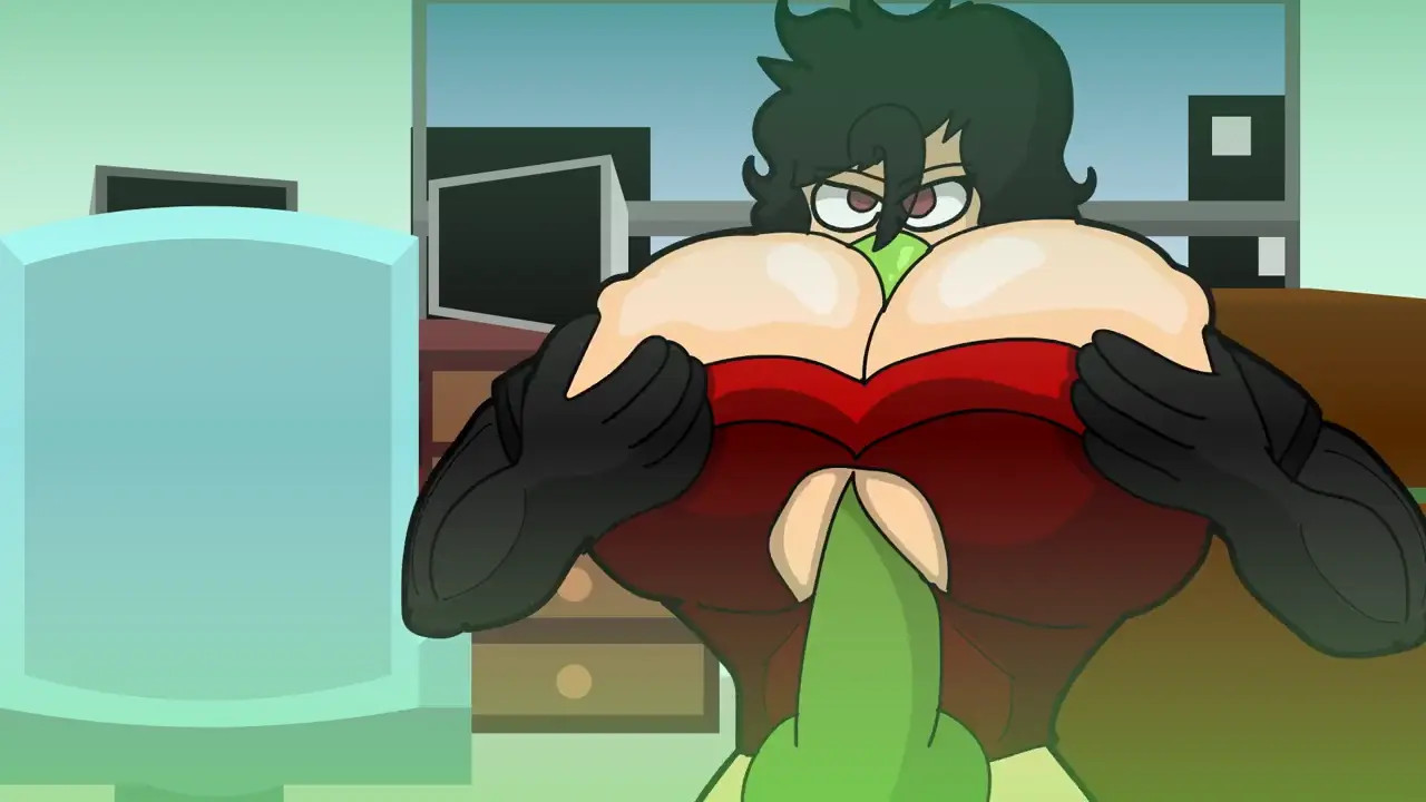 Robin bullies Cani with her massive tits