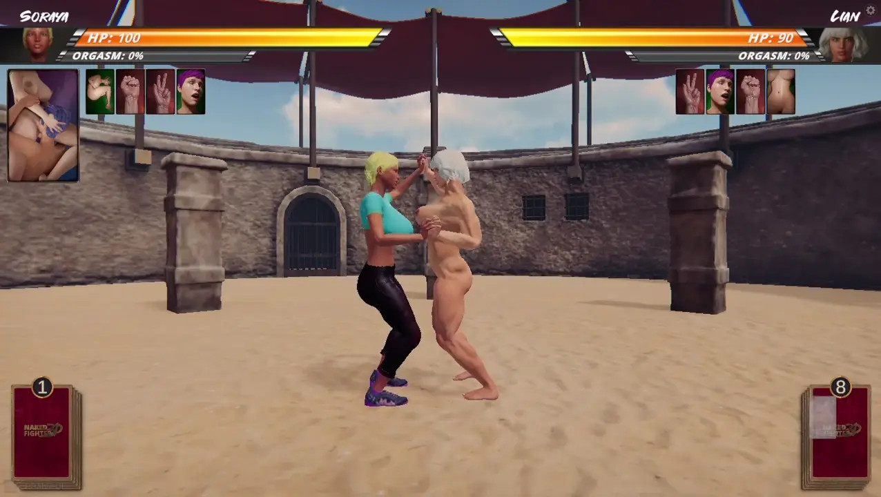 Naked Fighter 3D - Soraya VS Lian