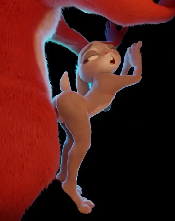 Judy and Nick standing doggy style