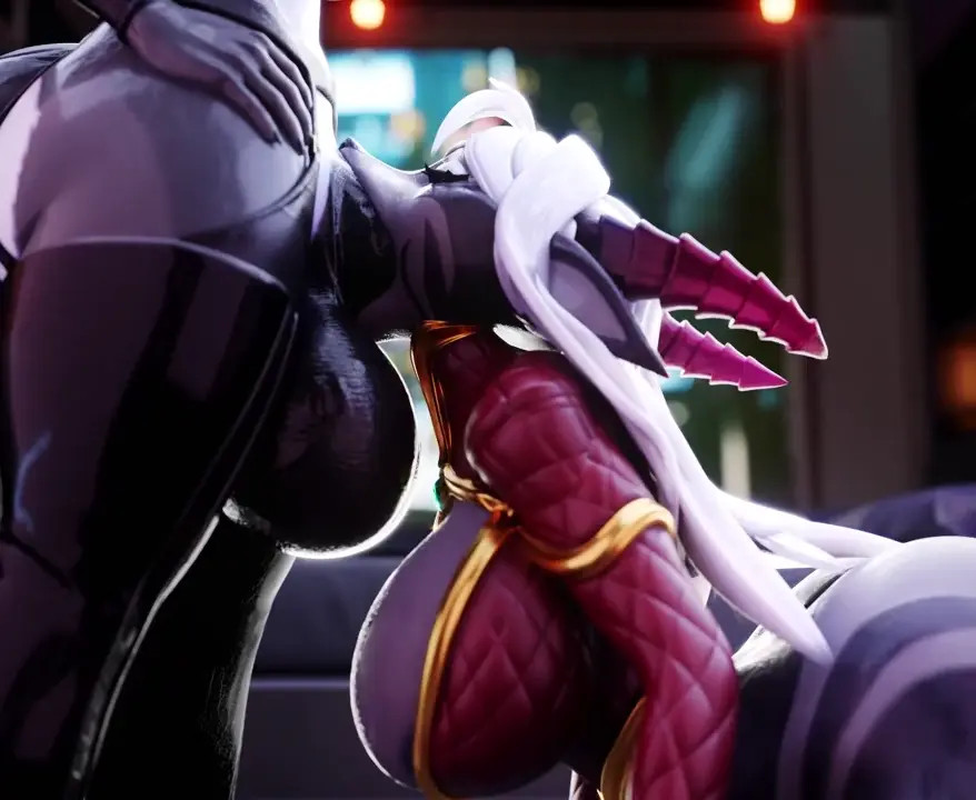 Blowing futanari's cock