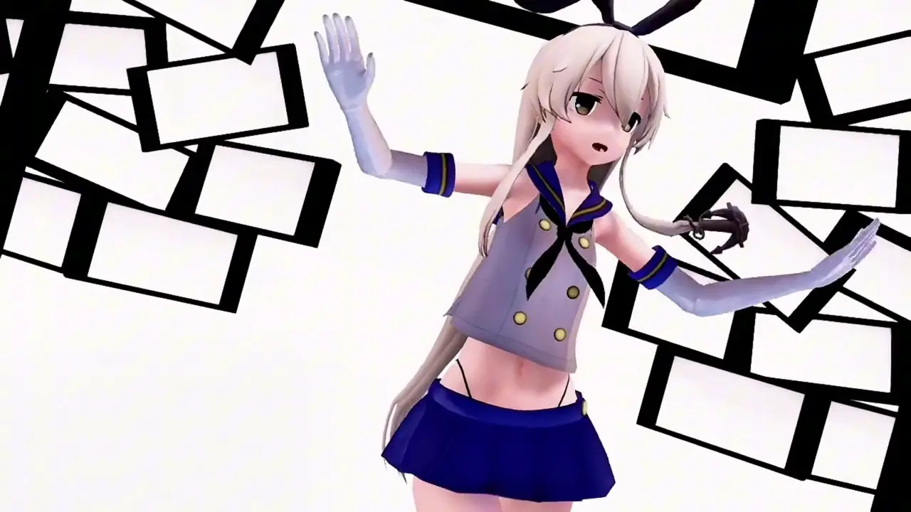 Shimakaze - Red Flavor Shinshi [MMD R15] Aoinu11