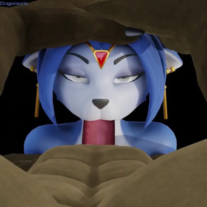 Krystal get rough BJ by lizard