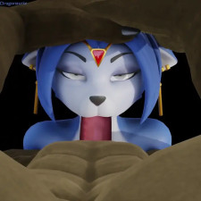 Krystal get rough BJ by lizard