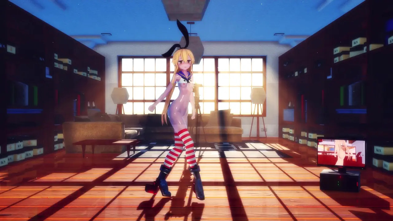 Shimakaze - Whiplash [MMD R18] Hamselvish