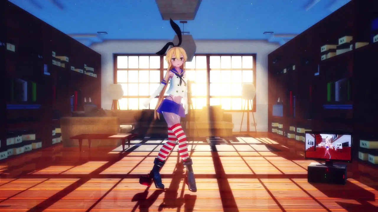 Shimakaze - Whiplash (ver. 2) [MMD R15] Hamselvish