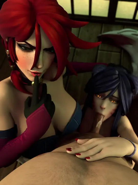 Miss Fortune & Ahri oral threesome [ArawAraw]