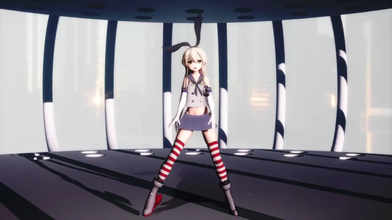 Shimakaze - Higan [MMD R18] Sashimi Cream