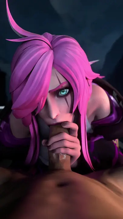 Battle Academia Katarina blowjob [ArawAraw]