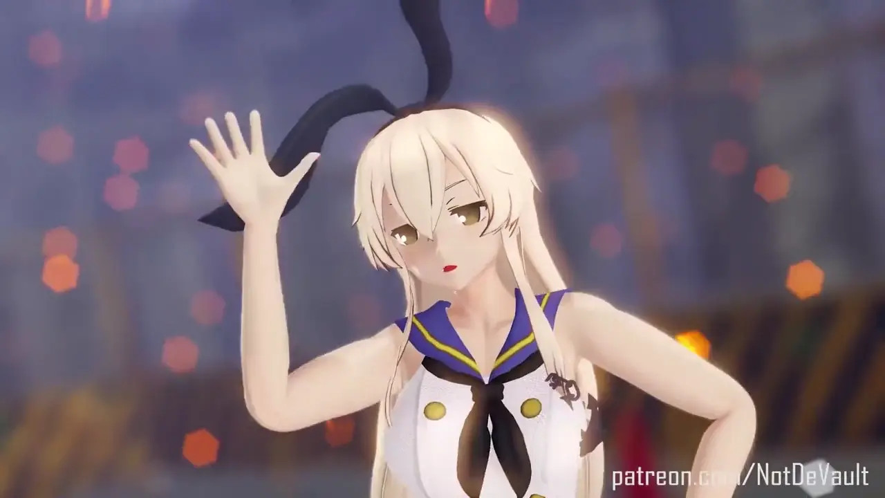 Adult Shimakaze - Hibana [MMD R15] Not De Vault