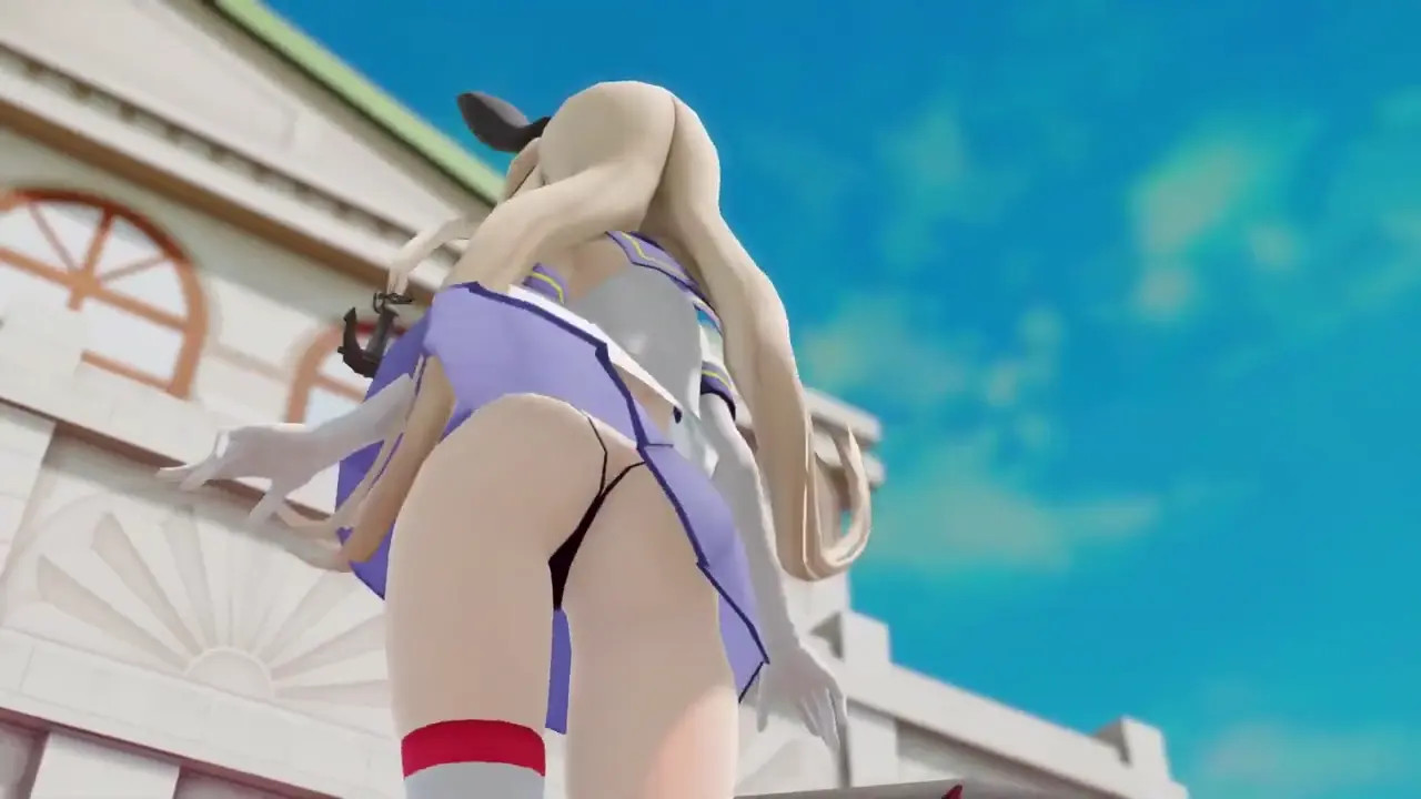 Shimakaze - Ghost Dance [MMD R15] Moeyasui Koneko