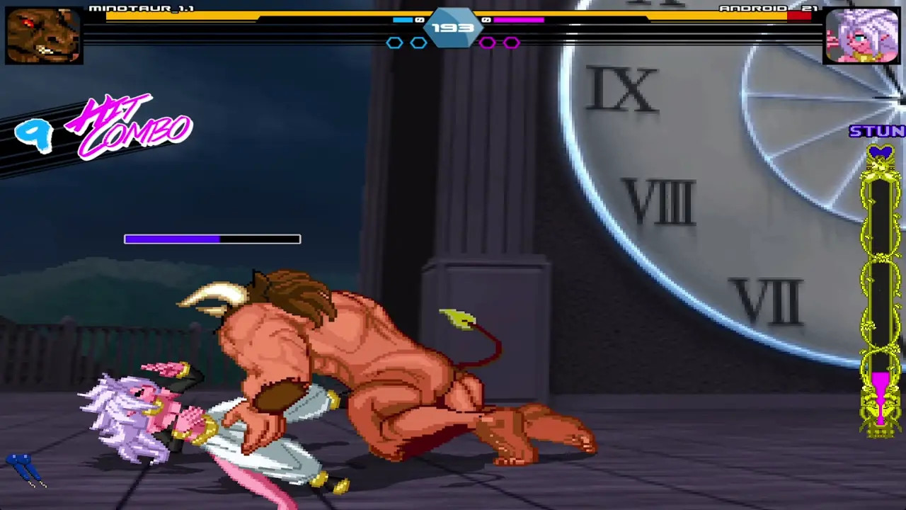 Android 21 Defeated and Claimed by a Minotaur