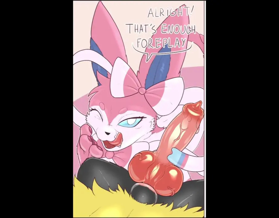 Mischievous Sylveon and Horny Braixen