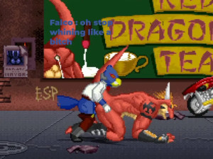 Falco came back from mission and his cock was already hard thinking about Delga(mugen