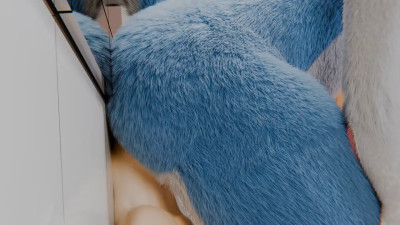 Butt smothering husky