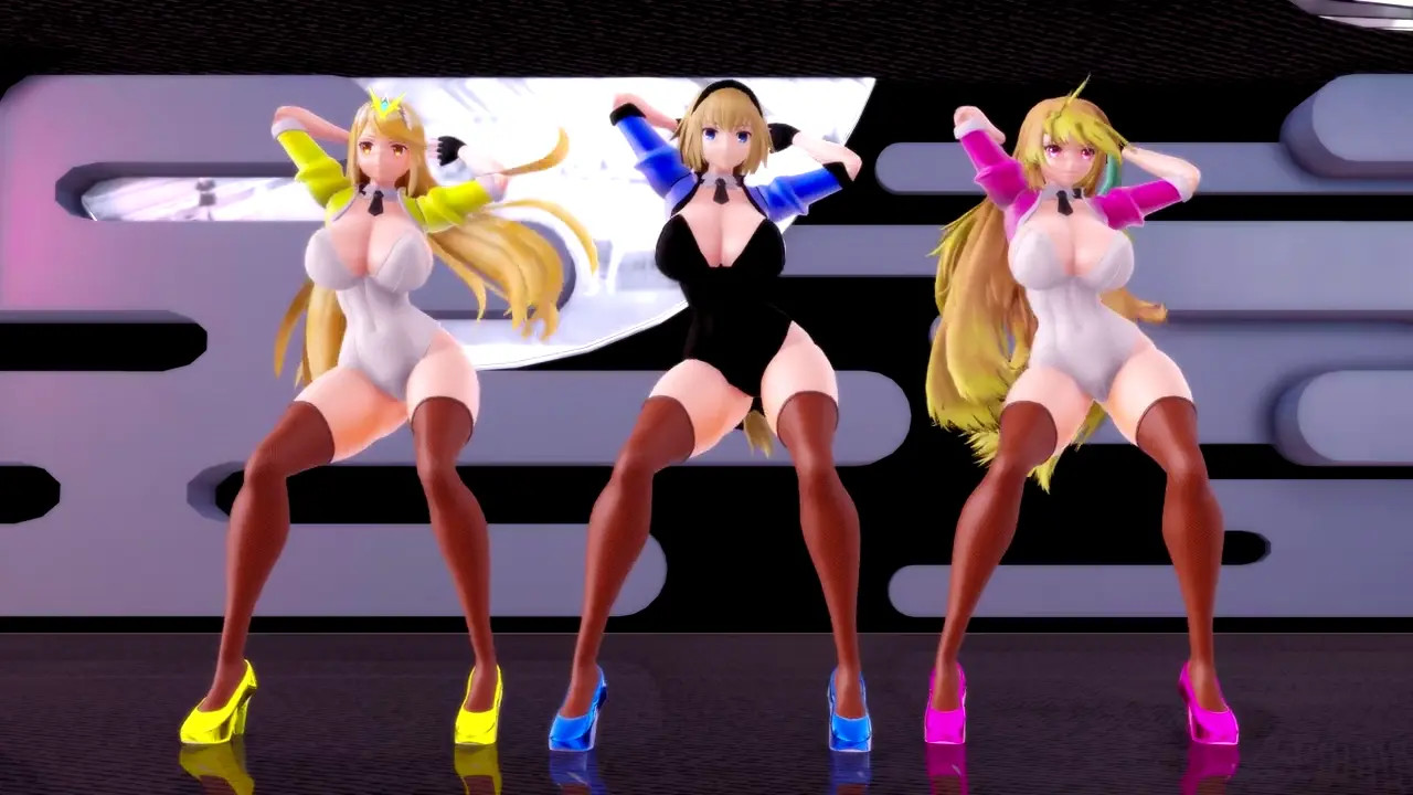 Jeanne, Milla and Mythra - Shake It [SilverZack][4K]