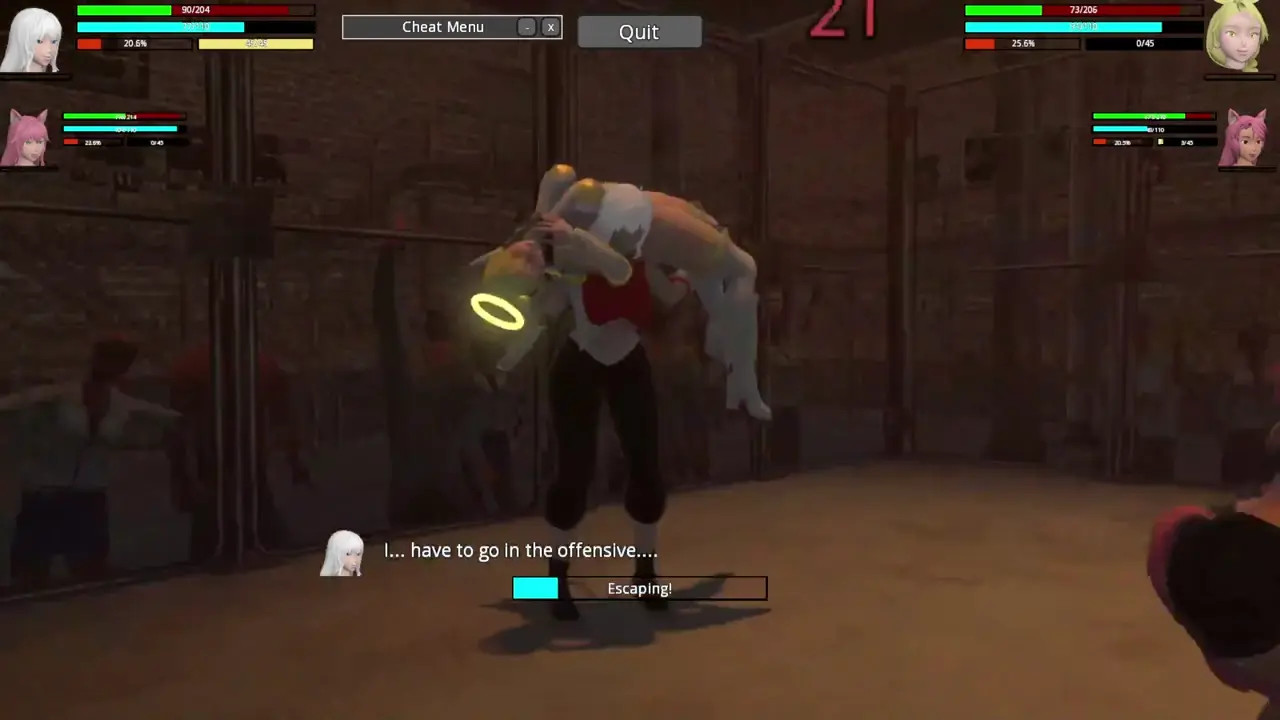 HRSL: Aika and Lucy vs Selena and Roka Street Fight