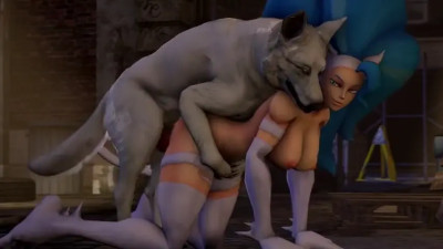 Felicia loves dog cock