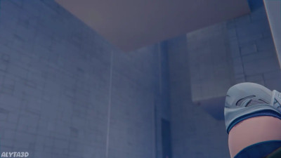 Luna Snow Stuck in a Wall [4K] [Alyta3d]