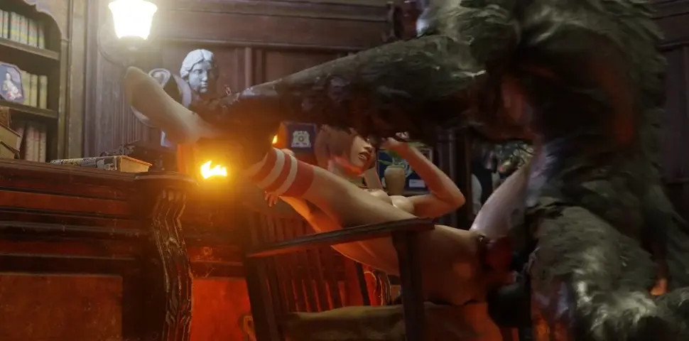 Ada Wong fucked by werewolf