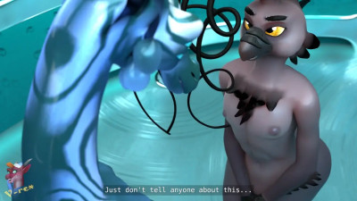 Alien and bird animation