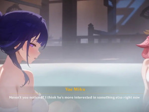 Yae Miko & Raiden Mixed Bath Threesome