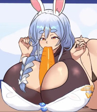 Pekomama Complied With the Chat’s Request and Tried To Eat a Carrot