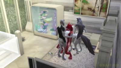 ♂️♂️ Four Bodies, One Fire: The Wild Inside❤️‍ [FURRY SIMS 4]