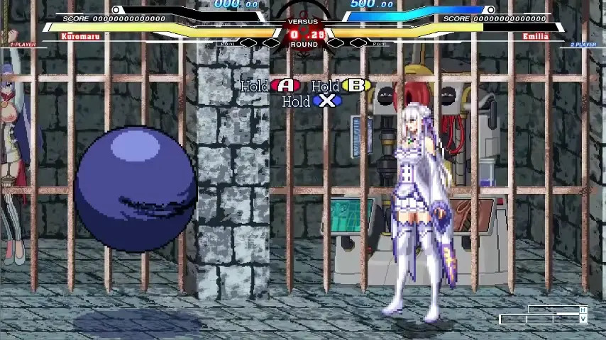 Kuromaru vs zero&Emilia (ゼロから始める異世界生活)