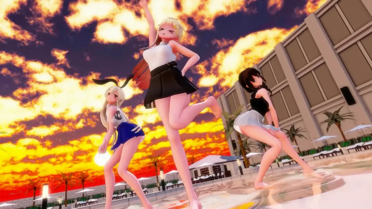 Shimakaze, Yuudachi & Shigure - Girls Generation [MMD R15] Panman