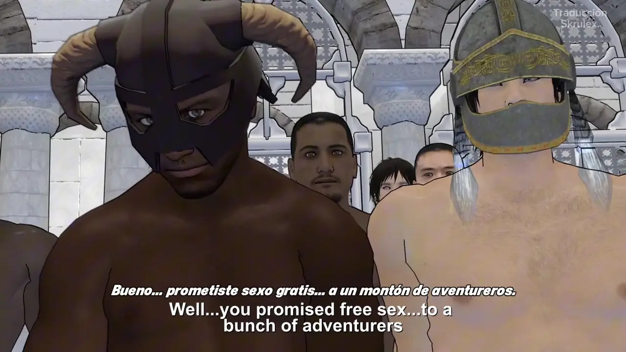 Megumin and Yunyun Gangbanged in Sex Competition Sub español