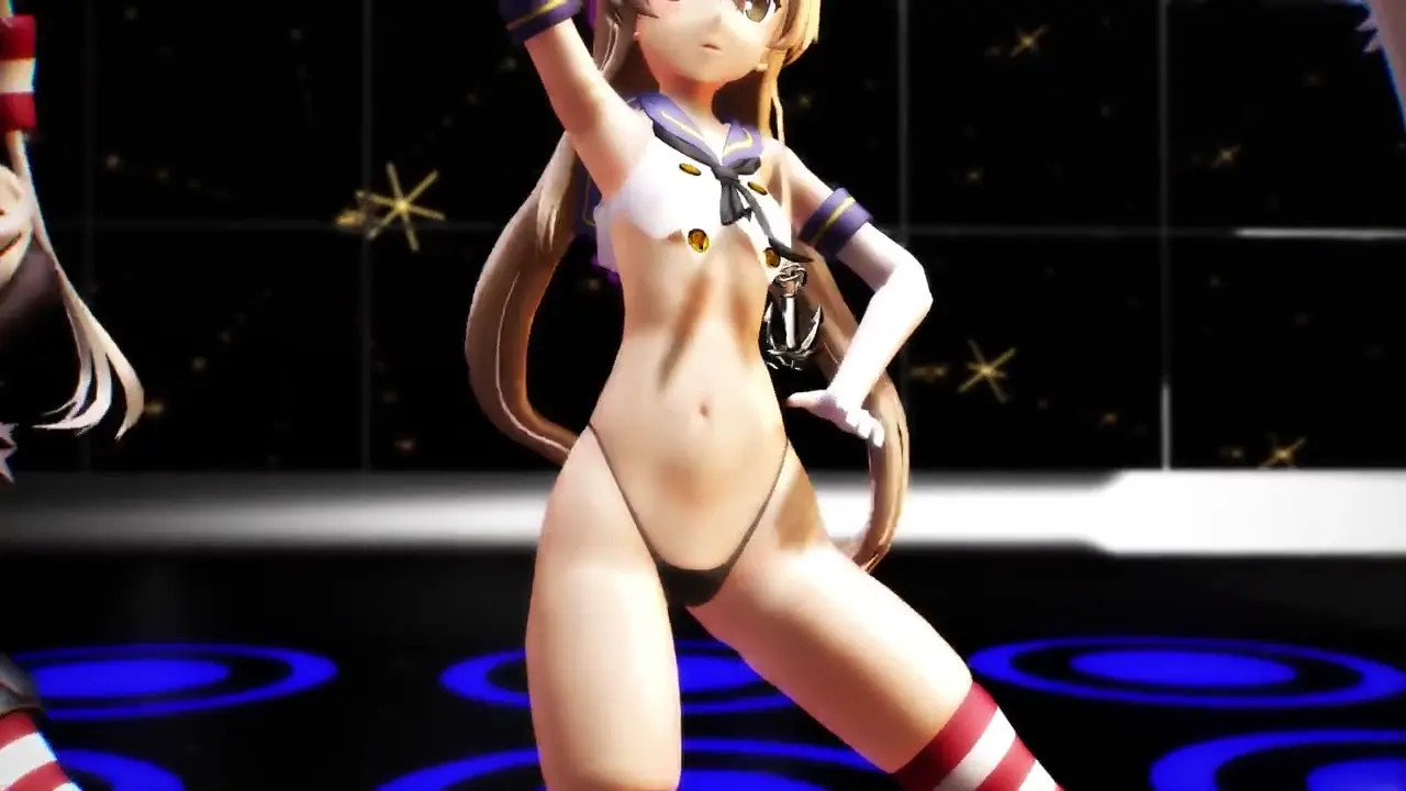 Shimakaze, Amatsukaze & Tokitsukaze - Hentai Dance [MMD R15] MMDPON