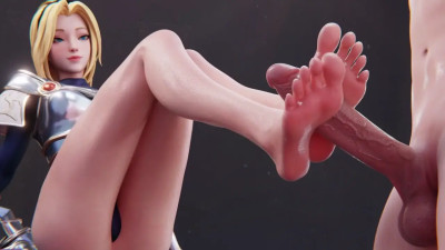 Lux's footjob and blowjob.