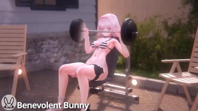 Cock growth by benevolent bunny