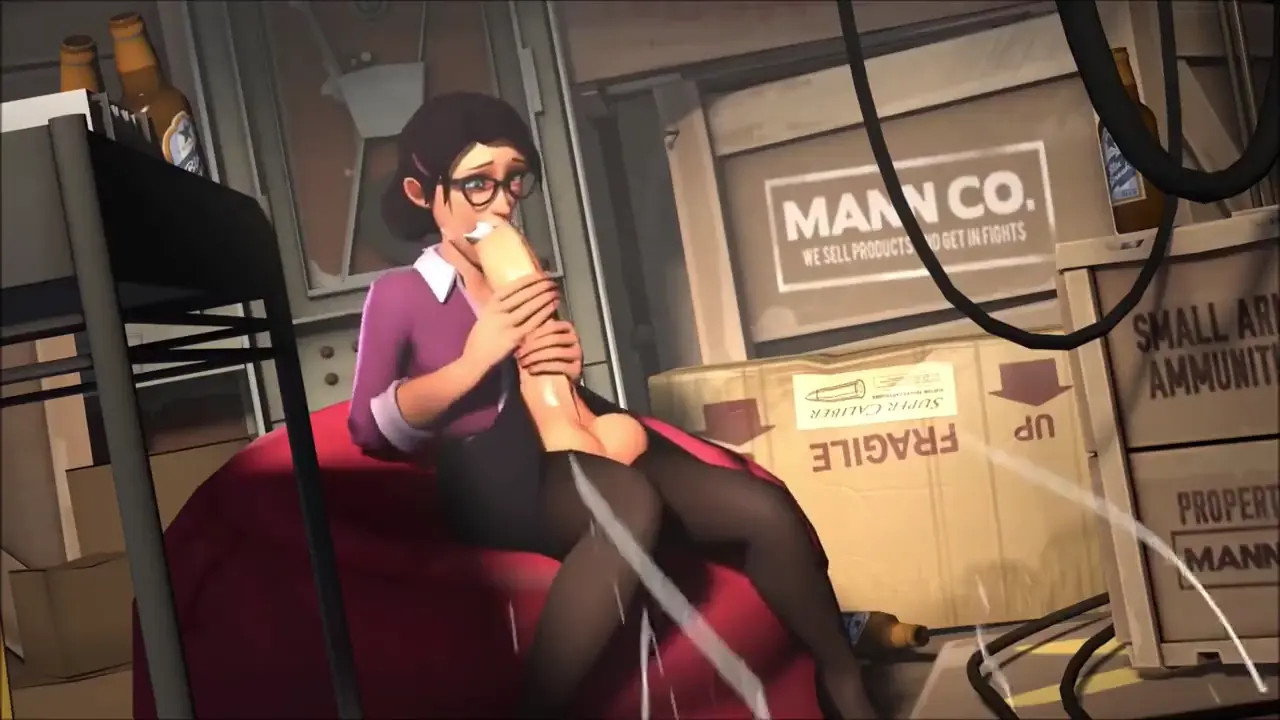 miss Pauling sucks her cock