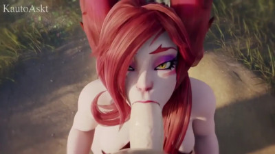 Xayah Blowjob~! [KautoAskt]