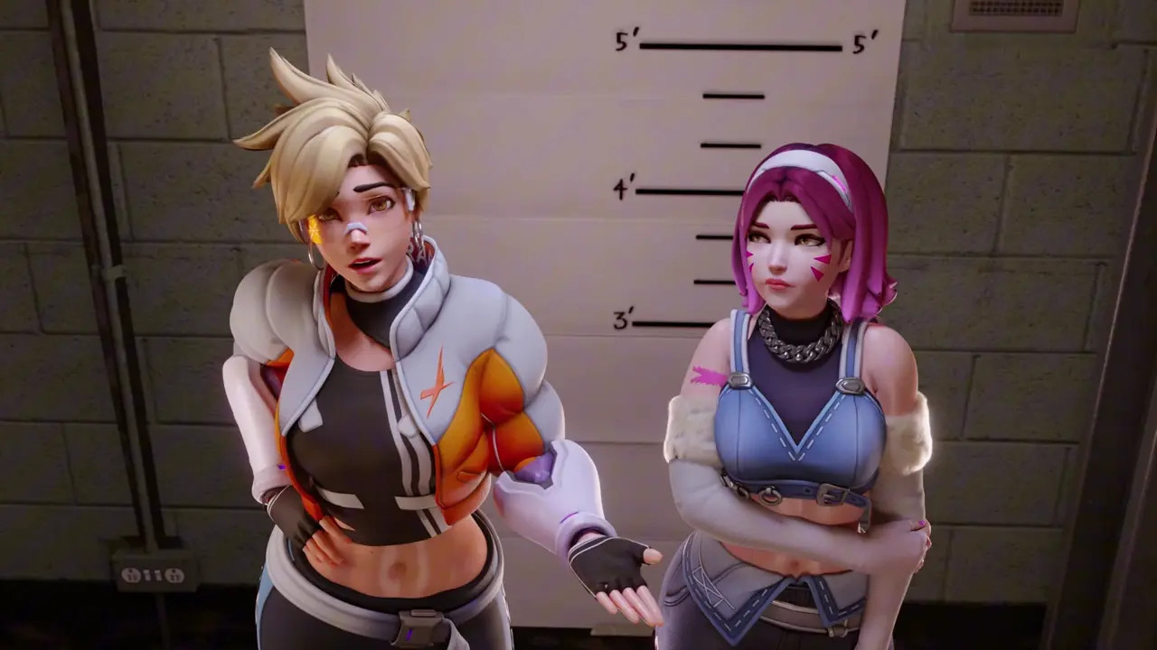 Tracer & D.Va - In Trouble [Topless&NoMale][TheCount][NO WM]