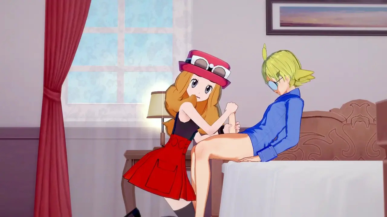 X years later, Clemont has finally found a bride and it was.... Serena! Pokemon 3D