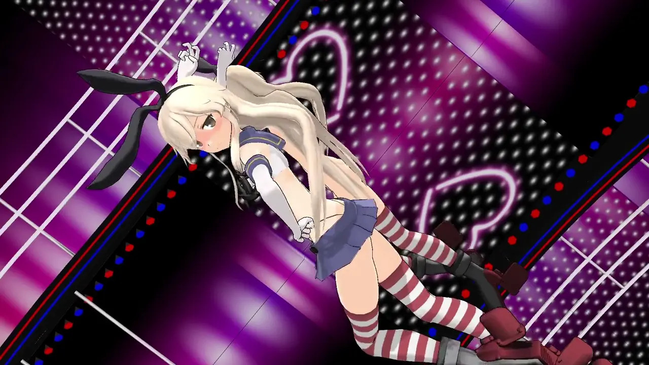 Shimakaze - Deep Blue Town [MMD R18] RubyMMD
