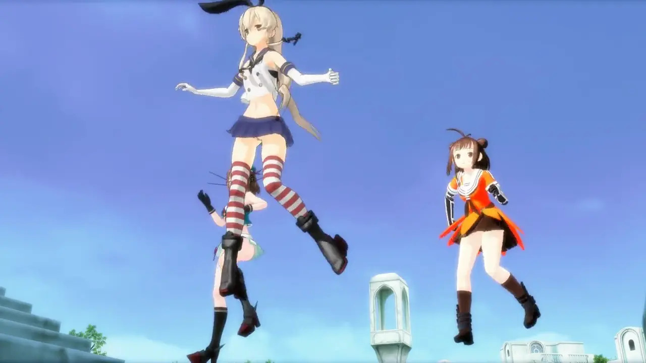 Shimakaze, Maya & Naka - BREEZE [MMD R18] Yokeke