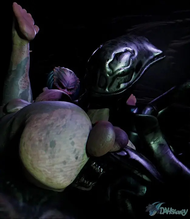 Alien and Predator threesome